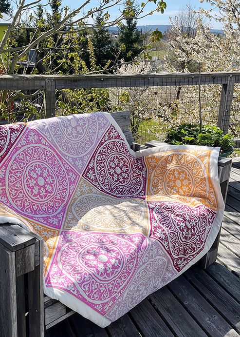 Quadrat große Kuscheldecke individuell
