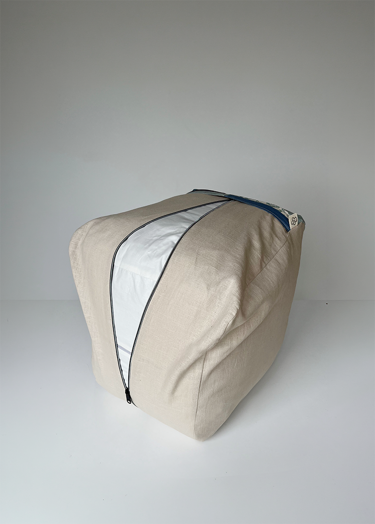 Sitz-Pouf | Polster als Upcycling-Unikat