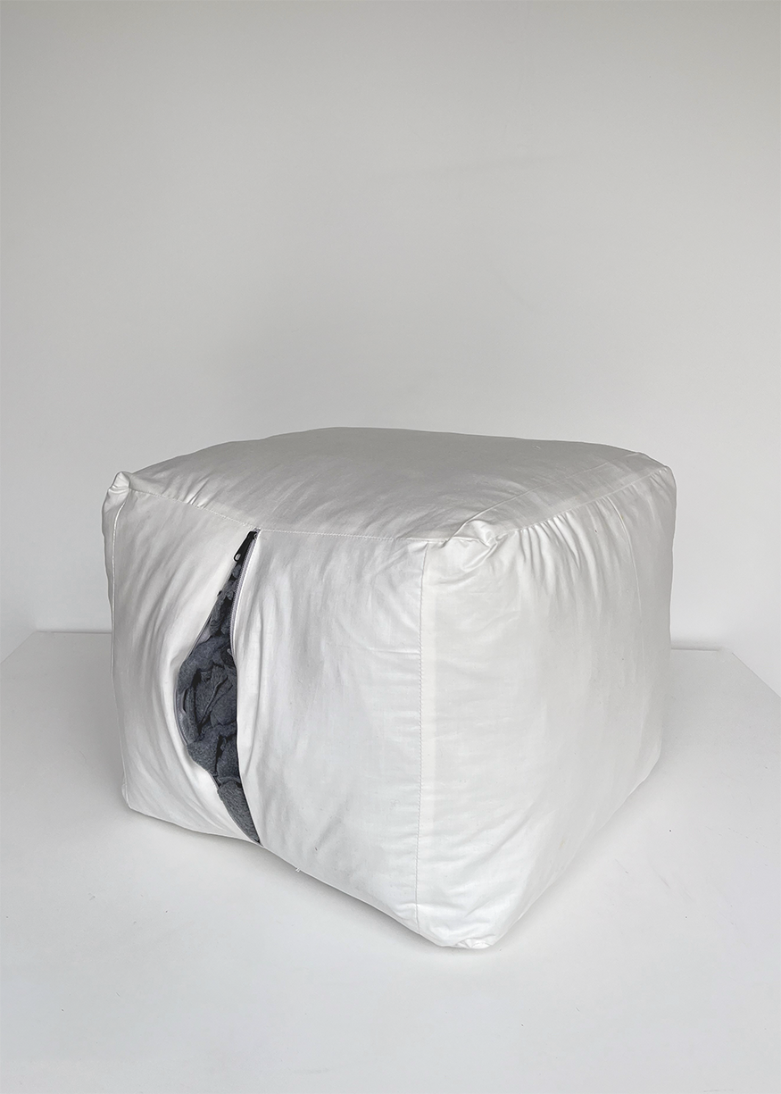 Sitz-Pouf | Polster als Upcycling-Unikat