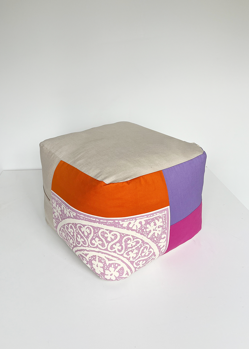 Sitz-Pouf | Polster als Upcycling-Unikat