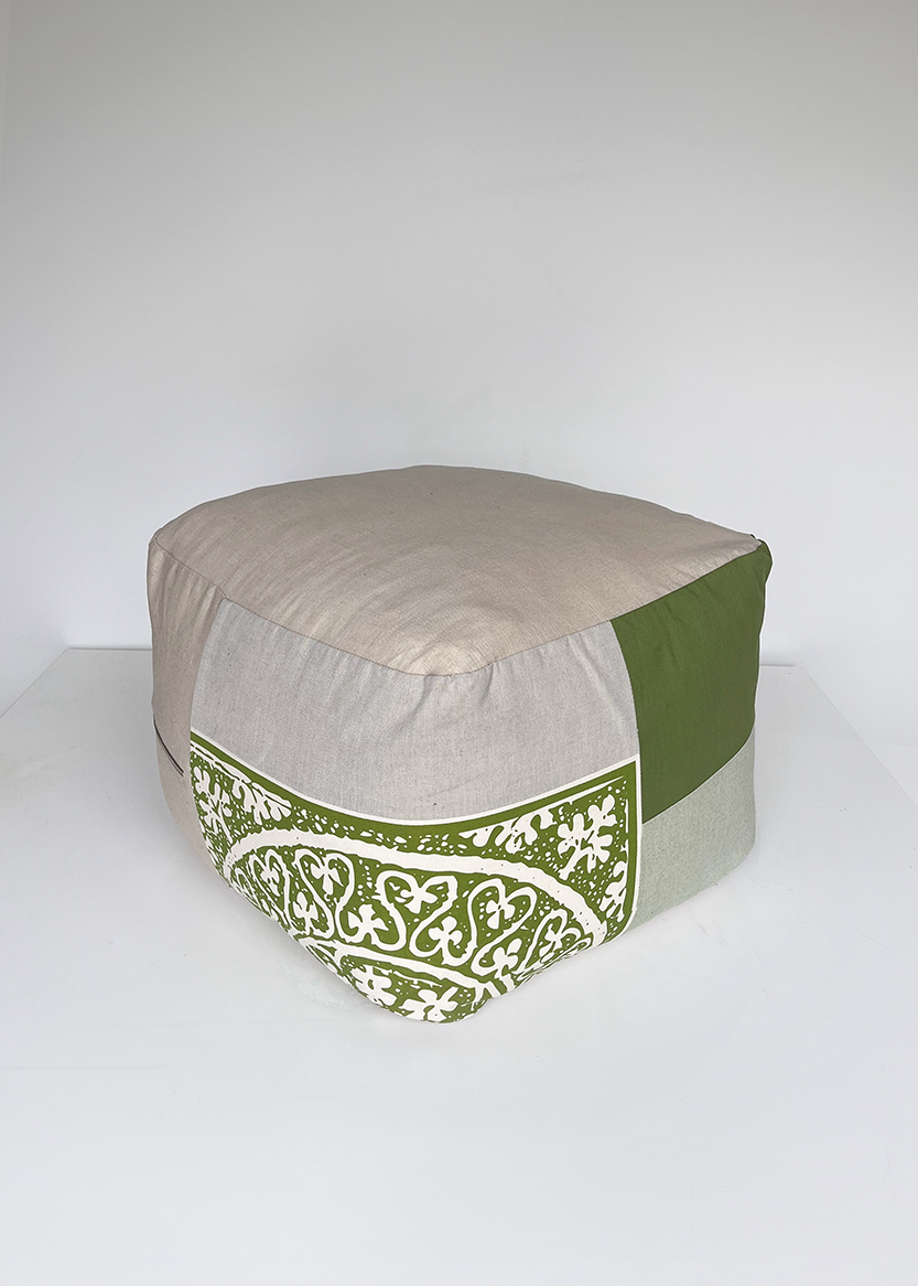 Sitz-Pouf | Polster als Upcycling-Unikat