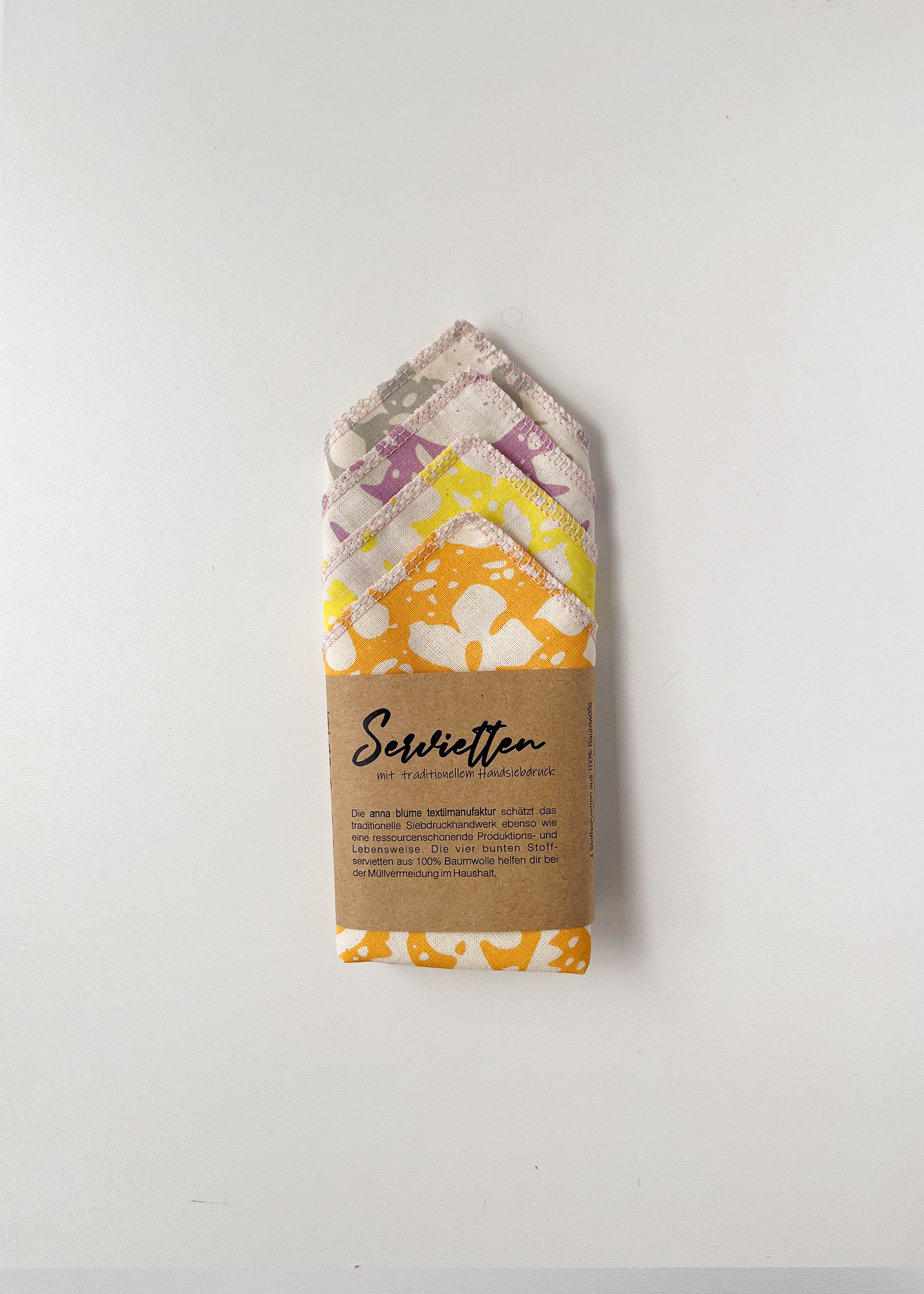 4er Set Stoffservietten