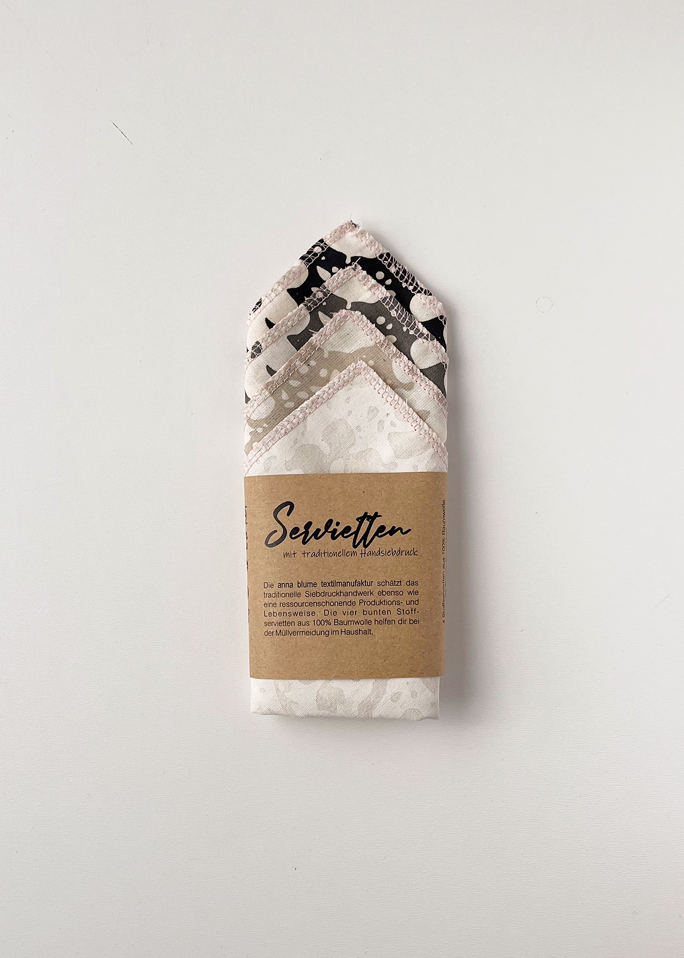 4er Set Stoffservietten