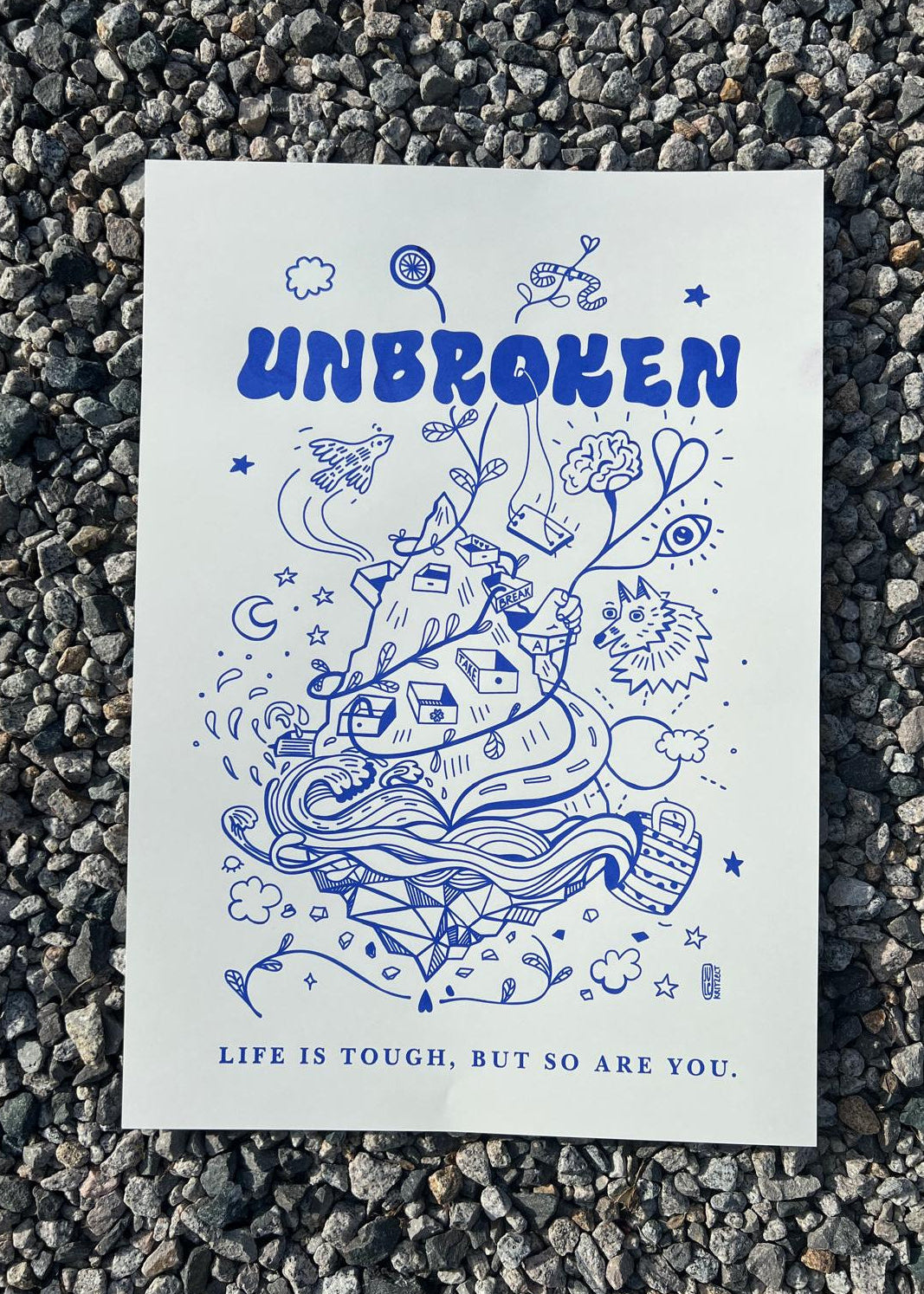 P3 Unbroken Poster A3